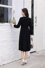 【现货】新款蕾丝拼接灯芯绒连衣裙，女装连衣裙，萱萱家