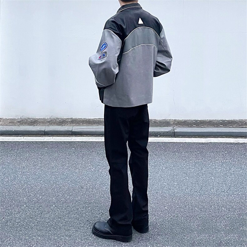 纯黑色高弹修身直筒大码微喇毛边牛仔裤男K860-K866-P50,男装牛仔裤,星座205