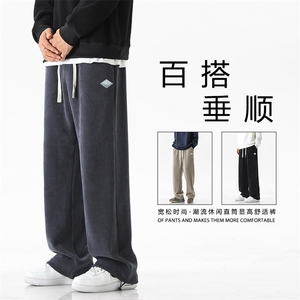 美式百搭重磅条绒加绒加厚拖地裤X2882-常规特批45加绒特批55