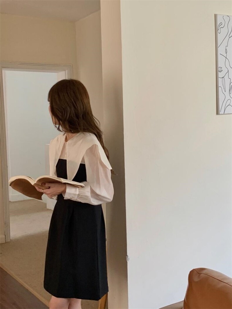 拼色连衣裙，女装连衣裙，FAILISI(2F)