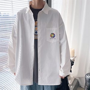 CS15101-P38 加绒-P48 长袖衬衫男士大码宽松衬衣男寸衫男寸衣图片