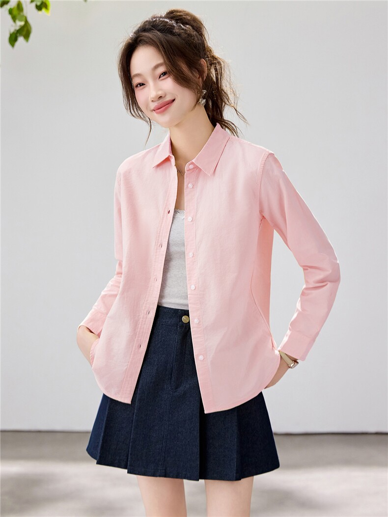 2026春夏新款黄蓝条纹衬衫女宽松显瘦元气少女感衬衣显白温柔风，女装衬衫，艾米