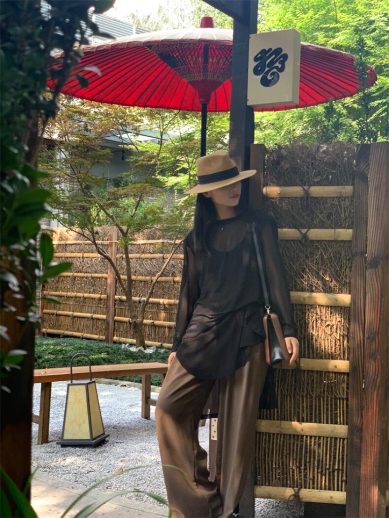 时尚垫肩薄纱防晒，其它，是爱 SHI AN