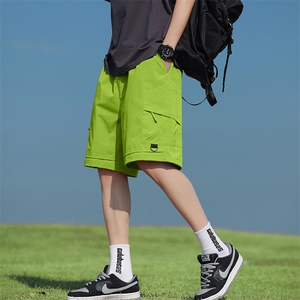 2026夏季工装短裤男宽松休闲裤直筒情侣款五分裤 A436-6202-P35图片
