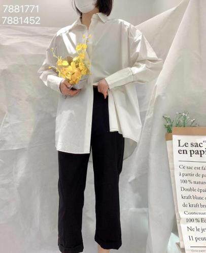 春季新款衬衫，女装衬衫，影白