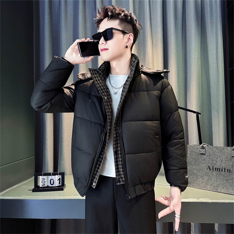 MY8676-P138控178男夹两件连帽棉袄外套冬季新款加厚保暖面包服潮,男装棉衣,星座102A（原电商D309-1）