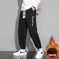 现货大码棉裤2025冬季新款男士休闲加绒运动裤JR919，男装棉裤，星座1816-1（原1210-1）