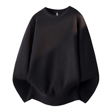 2025秋冬加厚高品质设计感纯色街头圆领轻奢针织毛衣MZ84-P48，男装针织衫/毛衣，星座610B-1