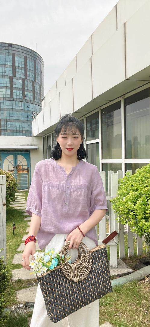 纯苎连衣裙小衫裤子裙子衬衣 时尚风 风淑女风休闲风，女装连衣裙，川哲