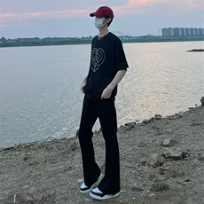 现货抖音得物品质黑色弹力修身直筒牛仔裤量大价格还可谈，男装牛仔裤，星座310A-4