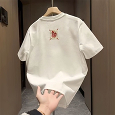 1506-1/TH991/P33新款短袖T恤男潮时尚圆领套头福字刺绣百搭半袖，男装T恤，星座1506-1