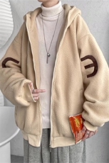 大码M-3XL秋冬季外套男加厚加绒摇粒绒宽松冬装夹克W2351-P70，男装棉衣，星座512-2