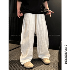 【网图慎用】老钱风麻裤CK048-特P48现货，男装休闲裤，电商A466