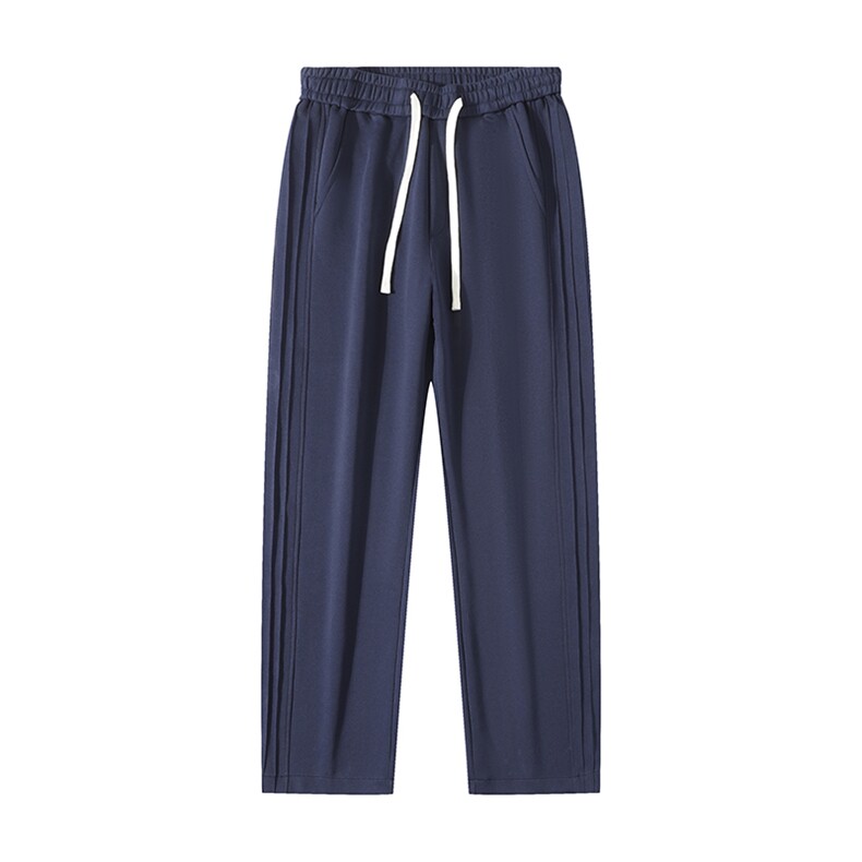 秋季褶皱男士休闲裤直筒宽松大码运动裤学院风潮A266-KZ456-P45,女装休闲裤,电商A266