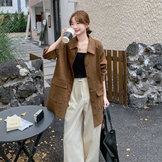 【现货】麂皮绒外套610-P155-K218(加棉P170-K248)，女装短外套，2C108