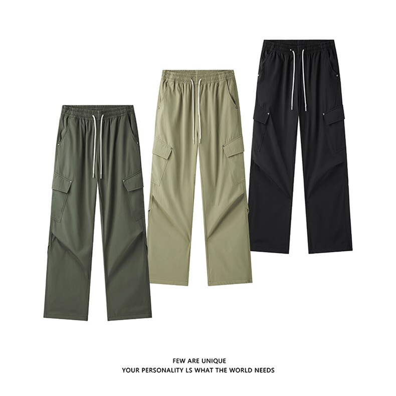 现货秋季新款美式工装冲锋裤男潮流户外休闲伞兵裤子-A2230TP38图片