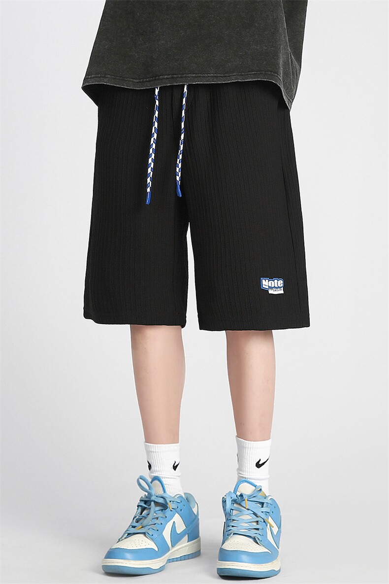 2023夏季日系潮流薄款舒适垂感透气五分裤男大码运动短裤DK24-P38,男装休闲裤,电商A082
