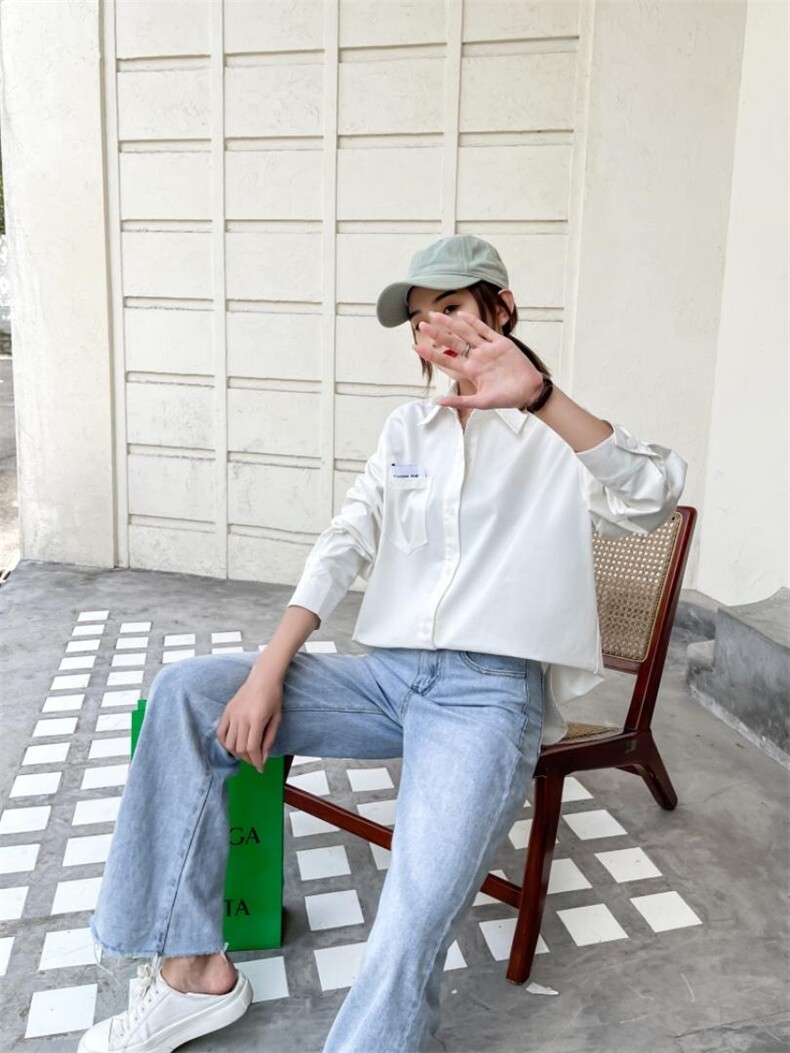 长款衬衫，女装衬衫，百变诱惑