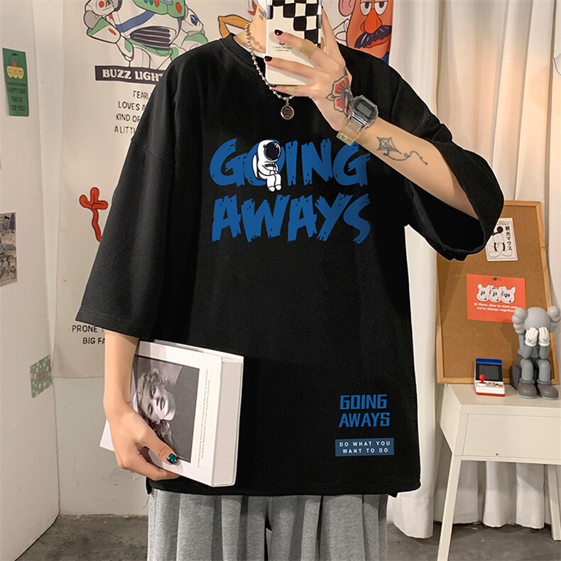 Q11230-P30春夏季七分袖t恤男大码五分袖男短袖中袖,男装T恤,电商A040