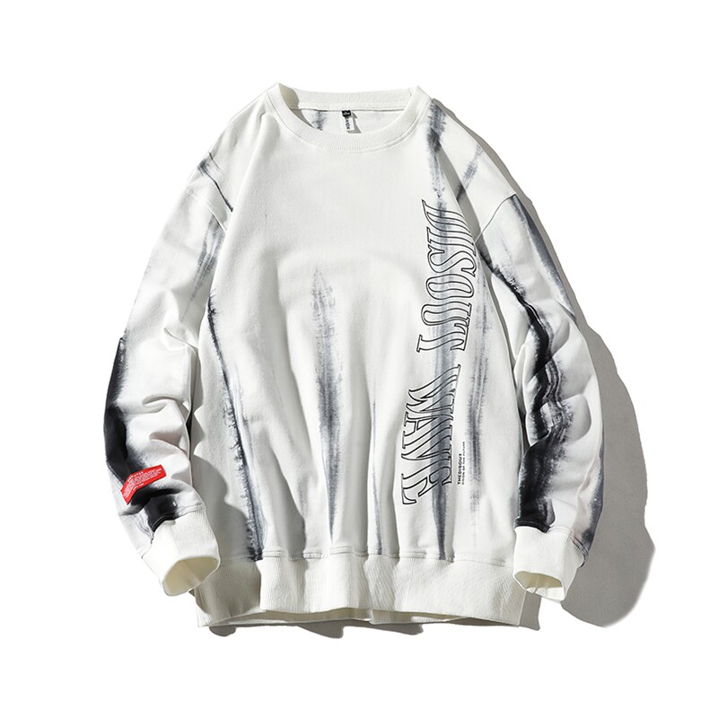 【】A003-HW3088-P55春装新款时尚扎染潮牌卫衣网格挂拍,男装卫衣,电商A003