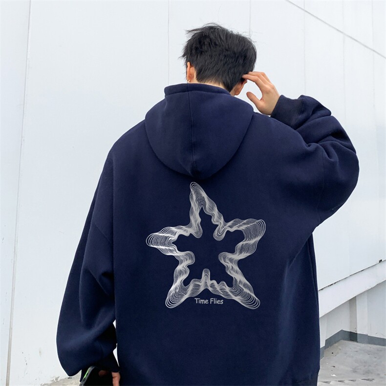 ！连帽圆领卫衣男装港风帽衫男LM174-P35,男装卫衣,电商B367