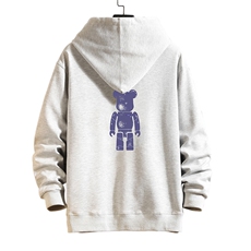 KS21242-P38连帽开衫卫衣男运动外套大码班服砖墙，男装卫衣，电商A040A