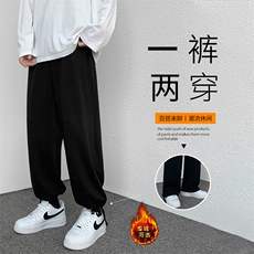 2023秋冬舒适百搭港风休闲卫裤WK525-1特批25-加绒特批33，男装休闲裤，星座718-1