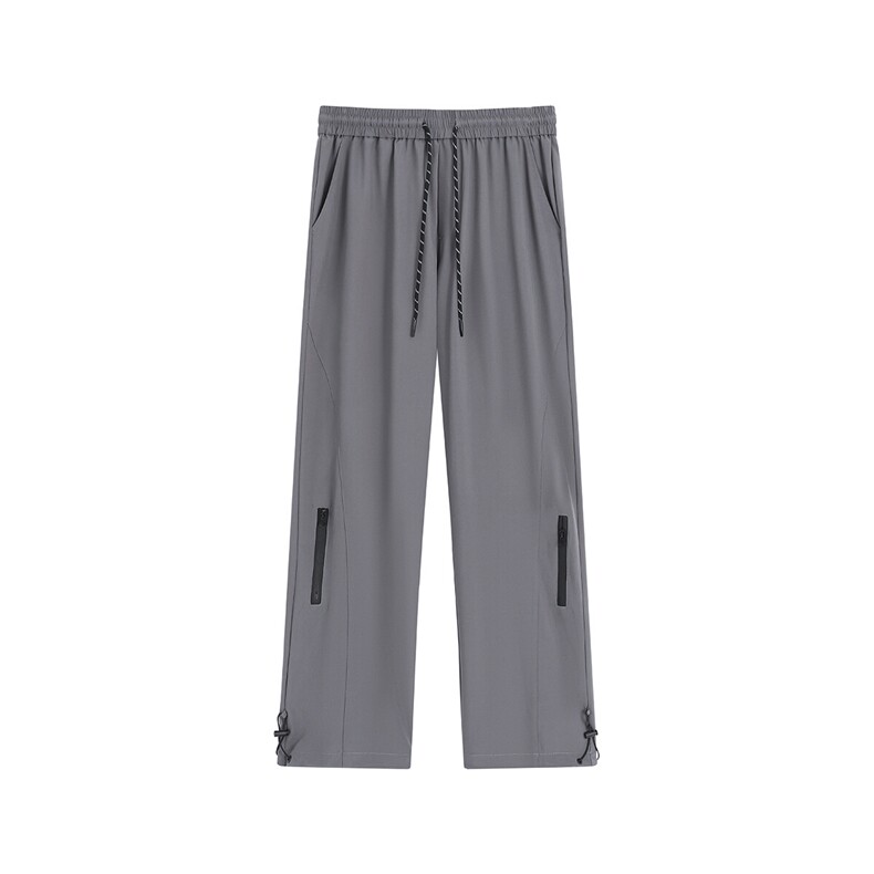 冰丝防水拉链可束脚休闲裤K004平铺92%聚酯纤维8%氨纶(S-5XL)TP23,男装休闲裤,电商A088