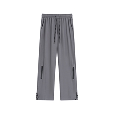 冰丝防水拉链可束脚休闲裤K004平铺92%聚酯纤维8%氨纶(S-5XL)TP23，男装休闲裤，电商A088