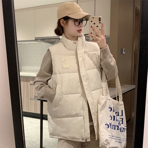 CC053-P65 2025新版棉服秋冬短款马甲潮流时尚韩版宽松棉服图片