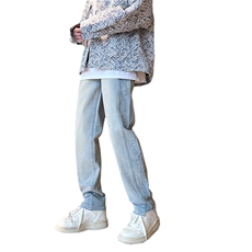 美式hiphop高街直筒重工艺水洗修身vibe牛仔裤货号K700P65，男装牛仔裤，电商A063