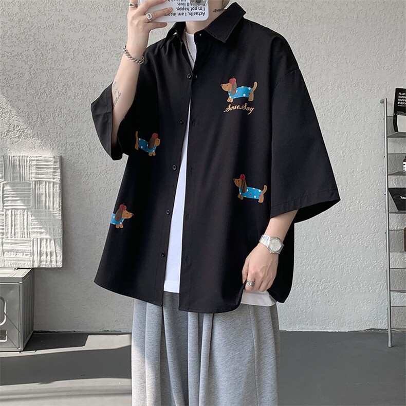 已下单CS1137-特批26控58夏季短袖印花速干冰丝大码外套衬衫,男装T恤,电商A059