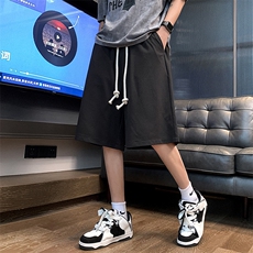 夏冰丝短裤男设计感美式篮球宽松抽绳休闲五分裤XZ514-2-1528-P38，男装牛仔裤，星座514-2(原B239)