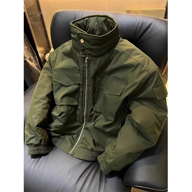 网图 美潮骑兵服boxy正肩版硬汉工装夹克棉服外套 W1879/特P90图片