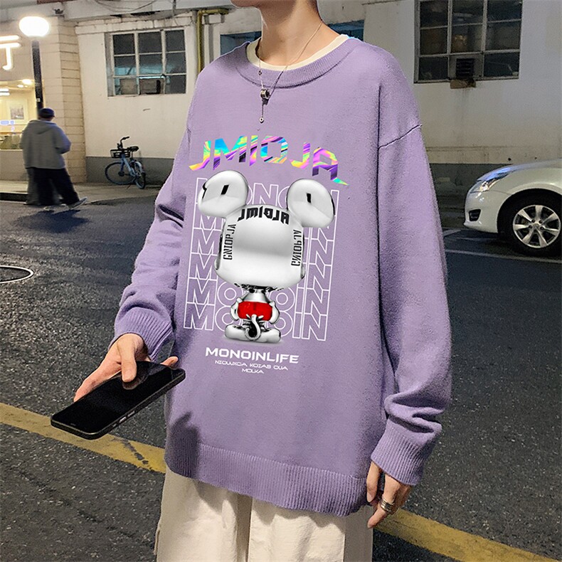M67214-P45加绒款-P65圆领毛衣男大码针织衫男毛线衣线衫,男装针织衫/毛衣,电商A040