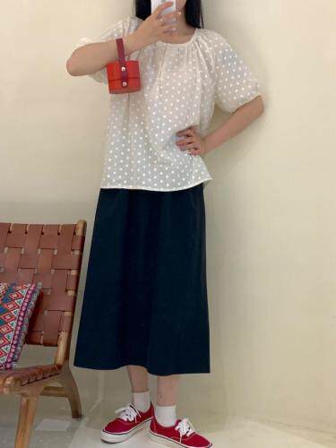 夏季新款韩系百搭纯色上衣，女装，Here Bella(5F)