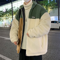 冬款加绒加厚棉衣羊羔绒潮流外套青少年ins男装MY104P105控价138，男装棉衣，电商A086