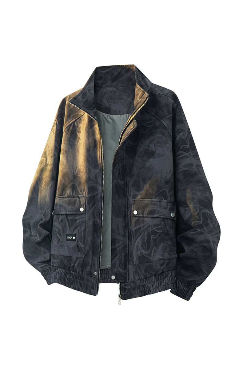 美式重磅高品质夹克假两件开衫外套SY8812特P75控158大码4-8XL+5,男装夹克,星座610B-1