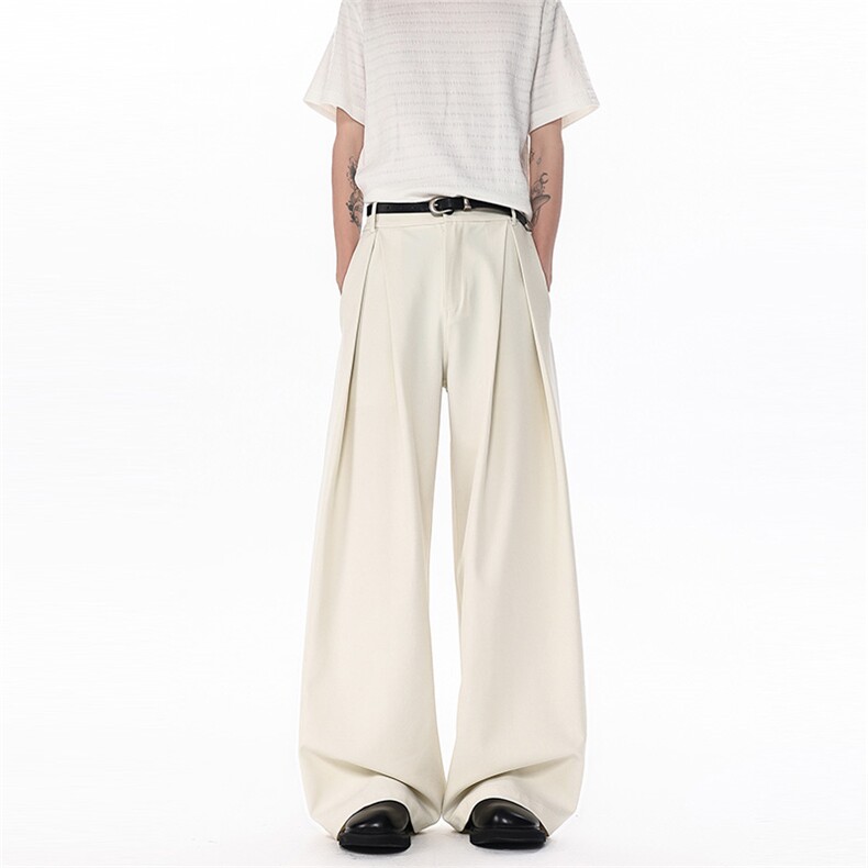 春季褶皱休闲裤cleanfit韩式垂感西裤C62178-TP3569，男装西裤，电商A102