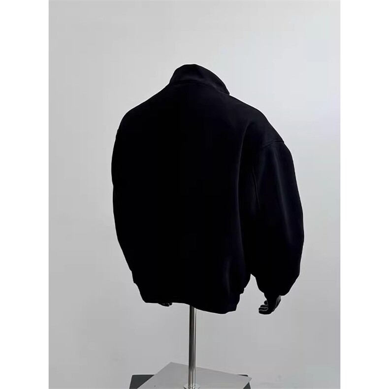 美式复古半拉链立领卫衣男春秋款潮牌宽松百搭休闲外套WY79-P43,女装短外套,星座208-5