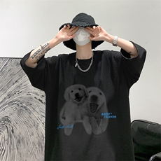 冰丝七分袖t恤男大码五分袖男短袖男中袖Q11455-P30，男装T恤，电商A040
