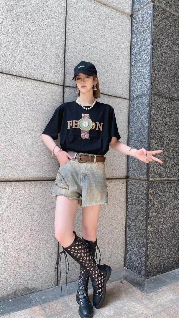 重工手表T恤，女装T恤，柚格