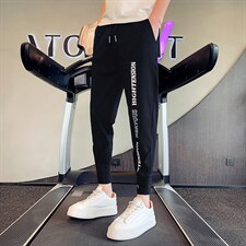 痞帅潮牌男裤子夏季薄款九分裤男士休闲裤网红束脚裤A10-P45，男装休闲裤，星座712-1