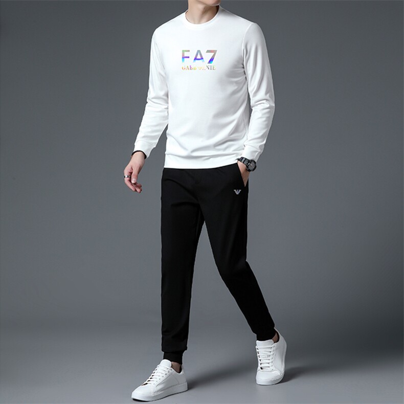 HPN-TZ1101男士2023年春季新款长袖两件套青年休闲套装,男装休闲套装,电商B360