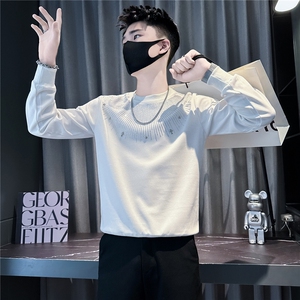 高级感烫钻卫衣男社会小伙店主风301C-WY61-P58控78图片