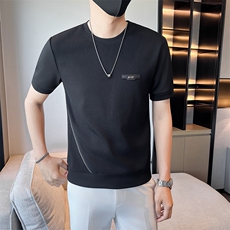 店主风秋冬季男士圆领短袖卫衣男时尚打底T301A-1/W05/P53控75，男装T恤，星座301A-1