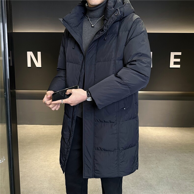 标50白鸭绒中长款羽绒服男连帽加厚冬季外套B317-7656-P275,男装羽绒服,电商B317