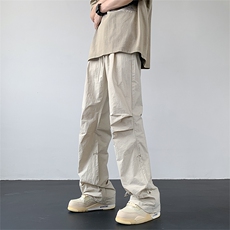 美式高街情侣薄款工装裤6宽松直筒速干伞兵裤XZ211-1-K2336-P60，男装工装外套，星座211-1