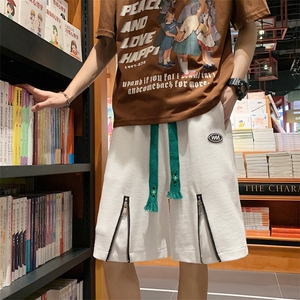 特P35 高品质华夫格夏季新款个性百搭拉链短裤沙滩中裤XDK228图片