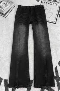 B221美式ins高街修身斜切微喇牛仔裤LK25574-特P40控68图片